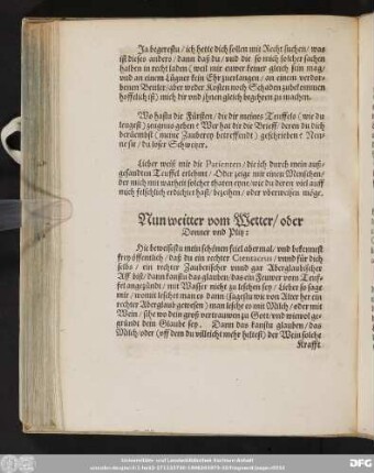 Nun weiter vom Wetter/ oder Donner und Plitz: