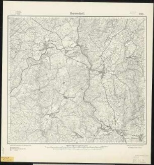 Meßtischblatt 3495 : Hermeskeil, 1908 : Hermeskeil. - Aufn. 1905. - 1:25000. - [Berlin]: Reichsamt für Landesaufnahme, 1908. - 1 Kt.
