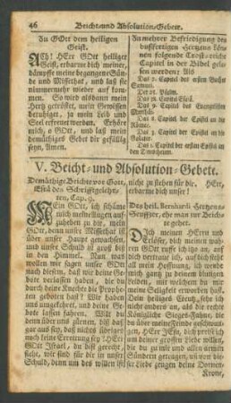 V. Beicht- und Absolution-Gebete