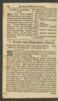 V. Beicht- und Absolution-Gebete