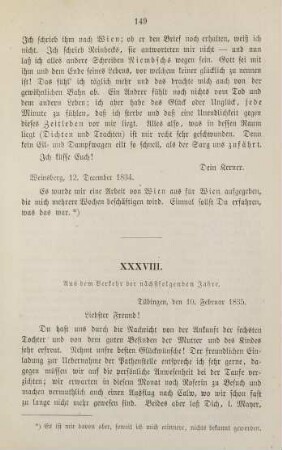 149-172, XXXVIII. Aus dem Verkehr der nächstfolgenden Jahre