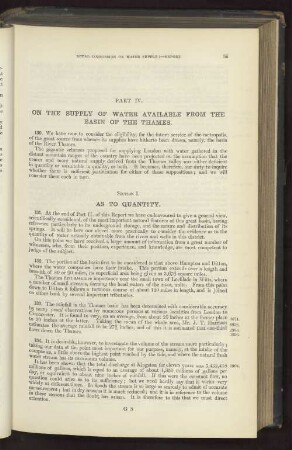Part IV. On the Supply of Water Available From the Basin of the Thames.