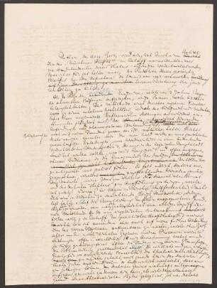 Richard Wagner (1813 - 1883) Autographen: Manuskript von Richard Wagner - BSB Autogr.Cim. Wagner, Richard.84