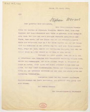 Brief an Karl Stephan : 27.04.1920