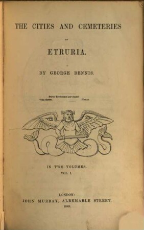 The cities and cemeteries of Etruria. 1