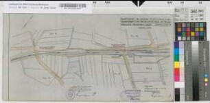 Geschlossenhalten der Schranken (Anrufschranken) an den Wegübergängen in km 89,728 und km 90,029 der Bundesbahnstrecke Hagen-Siegen (Gemarkung Littfeld): Lageplan, M. 1:1.000 Stnr.: 51, Iwü, Bunr.: 93, Blnr.: 1