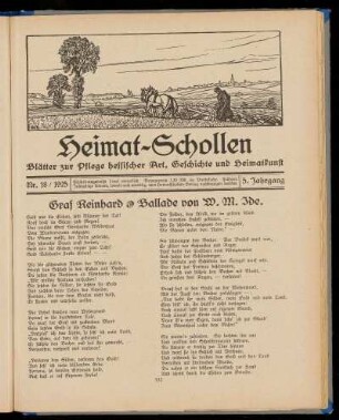 Heimat-Schollen 5. Jahrgang, Nr. 18, 1925