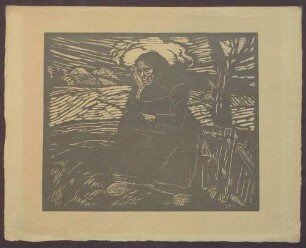Bäuerin auf dem Feld