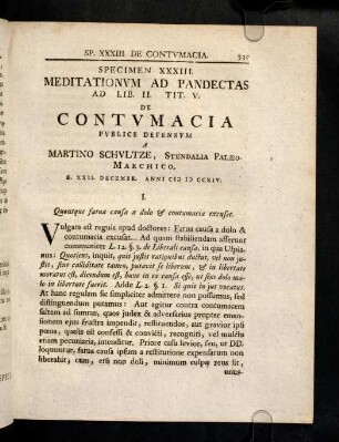 335-346, Ad Lib. II. D. Tit. V. Si Quis IN Jus Vocatus ...