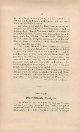 Drittes Capitel. Der reformirte Presbyter