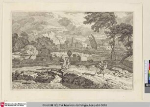 [Landschaft vor einem Sturm; Landscape before a storm]
