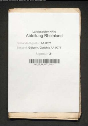 Landverkäufe in der Herrlichkeit
