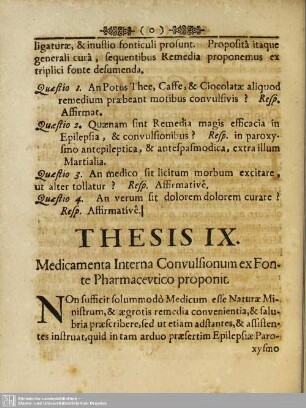 Thesis IX. Medicamenta Interna Convulsionum ex Fonte Pharmaceutico proponit