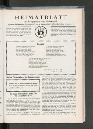 Nächste Veranstaltung des Heimatvereins