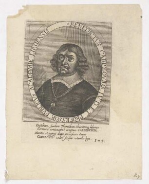 Bildnis des Benedictus Carpzovius