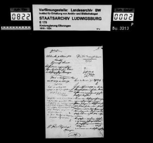 Schuldenwesen der Stiftungspflege Dewangen
