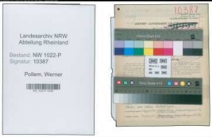 Entnazifizierung Werner Von Pollem , geb. 17.07.1922 (Wachtmeister)