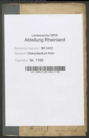 Abschlüsse der Regierungshauptkasse zu Düsseldorf