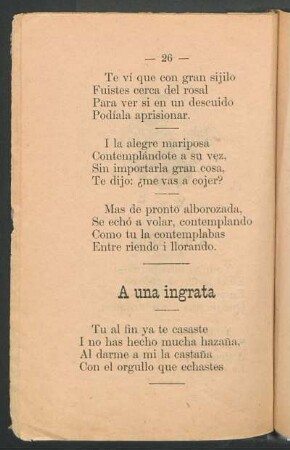 A una ingrata