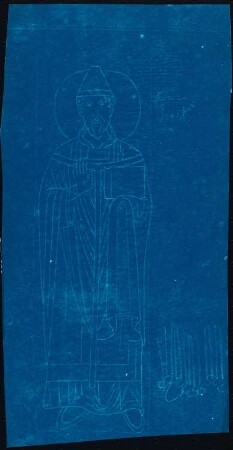 Unzugeordnete Altäre, Kircheneinrichtung, Skulpturen und Ornamente: Heiligenfigur (Soester Dom?)
