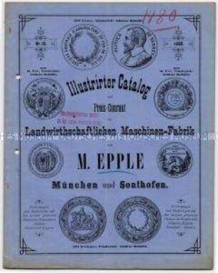 Illustrirter Catalog unf Preis-Courant