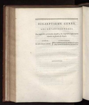 DIX-SEPTIÉME GENRE