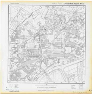Dteusche Grundkarte, Blatt Düsseldorf-Heerdt West, 1952