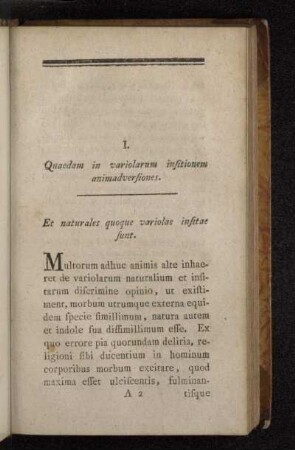 Et naturales quoque variolae insitae sunt.