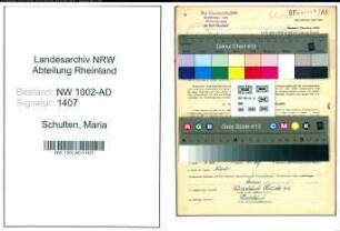 Entnazifizierung Maria Schulten, geb. 15.05.1900 (Staedt.Angest.)