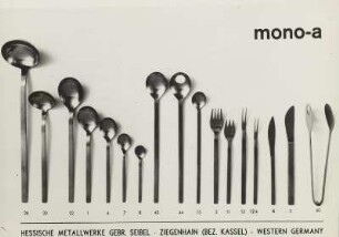 Bestecksatz Serie „mono-a"