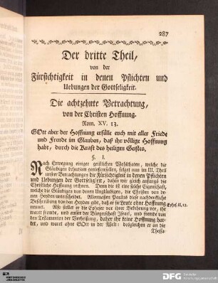 Die achtzehnte Betrachtung [...]