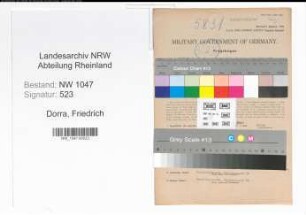 Entnazifizierung Friedrich Dorra , geb. 27.10.1902 (Angestellter)