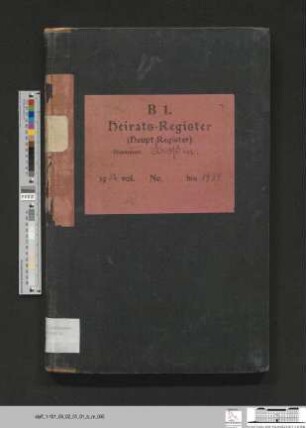 Heiratsregister Booßen 1932-1934
