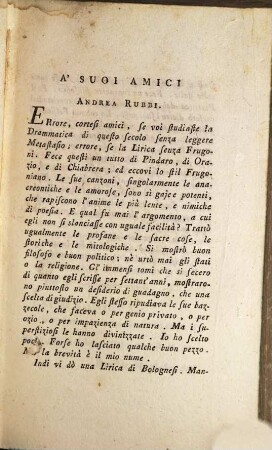 Lirica Del Frugoni E De'Bolognesi Del Secolo XVIII