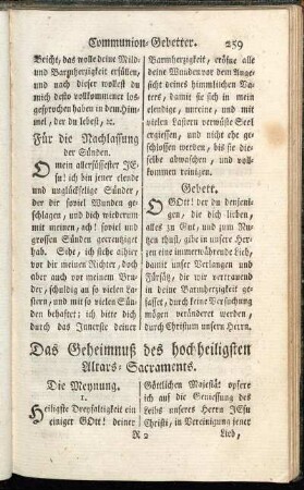 [Communion-Gebetter.] - Gebetter für die Abgestorbene.