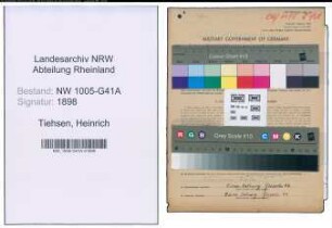Entnazifizierung Heinrich Tiehsen , geb. 12.08.1908 (Polizist)