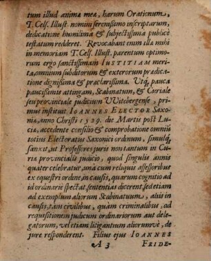 Orationes duae: I. Quod, licet Pontifex Romanus nullam habeat potestatem condendae legis, tamen ius canonicum, licite in scholis et foro doceatur et observetur; II. Qualenam debeat ...