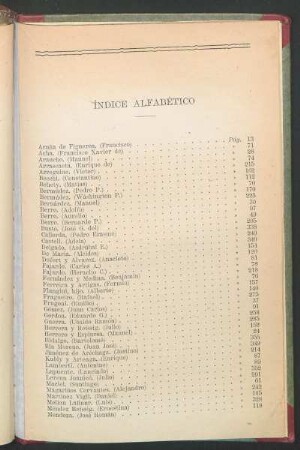 Índice alfabético