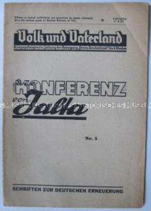 Kriegsgefangenen-Zeitung "Volk und Vaterland" über die Konferenz von Jalta