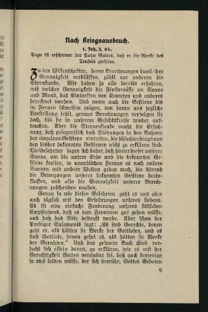 9-19, 1. Nach Kriegsausbruch