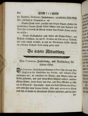 Die sechste Abhandlung - Zehende Abhandlung