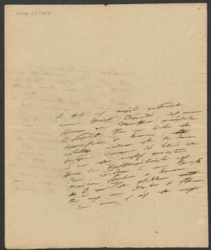 Brief an J. M. Rugendas