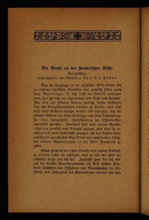 22-26, Die Wacht an der flandrischen Küste
