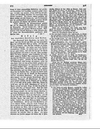 Erfolg der englischen Expedition nach Norden