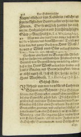 Schluß-Rede.