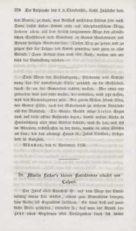 370-393 Dr. Martin Luther's kleiner Katechismus, erklärt von Caspari