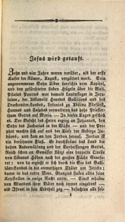 Feyerstunden des Christen durch gottselige Betrachtungen über das Evangelium Jesu Christi des Gottmenschen : ein Erbauungsbuch für fromme katholische Familien, 2,1