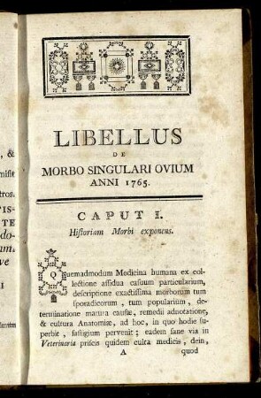 Caput I. Historiam Morbi exponens.