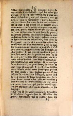 Lettre d'un théologien François a un théologien des Pays-Bas, Sur l'état présent des Jésuites