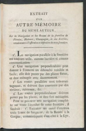 Extrait D'Un Autre Mémoire Du Même Auteur, ...